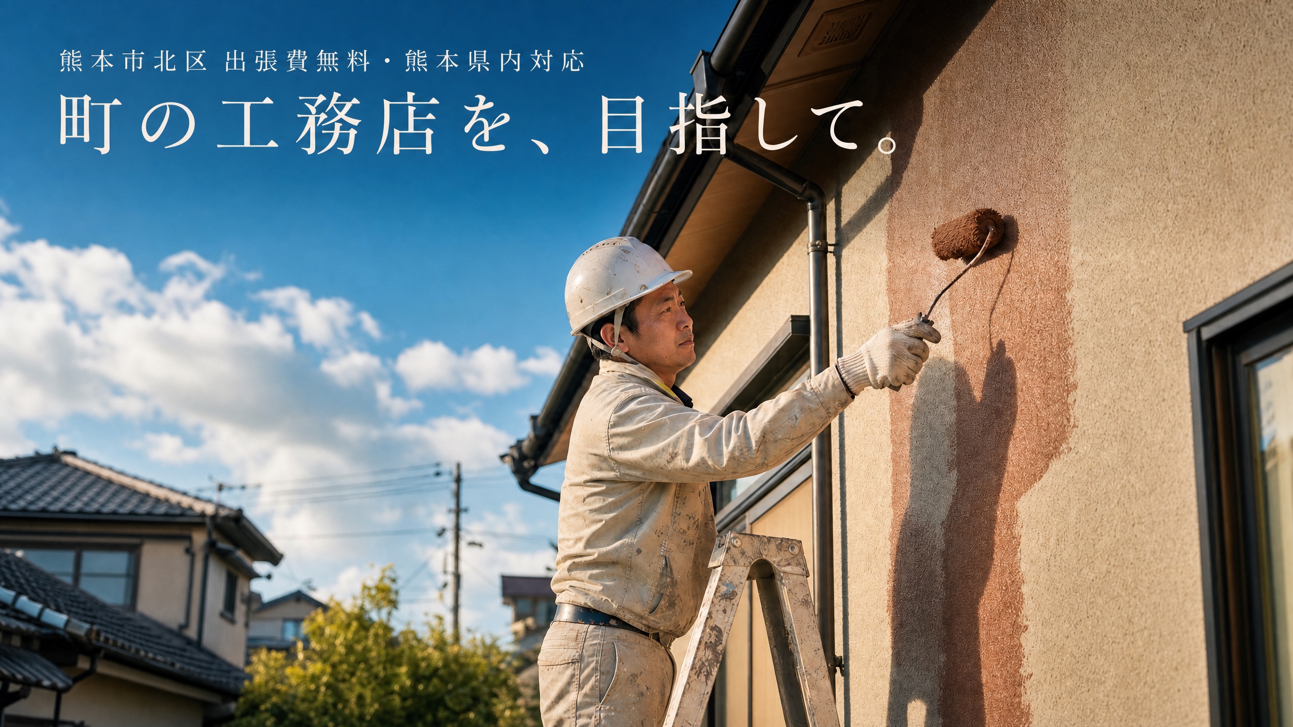 姫野栄吾 外壁塗装・外壁補修工事 熊本 町の工務店を目指して
